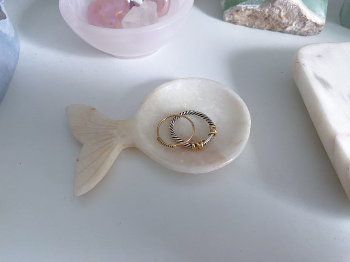 Pink Oynx Whale Dish