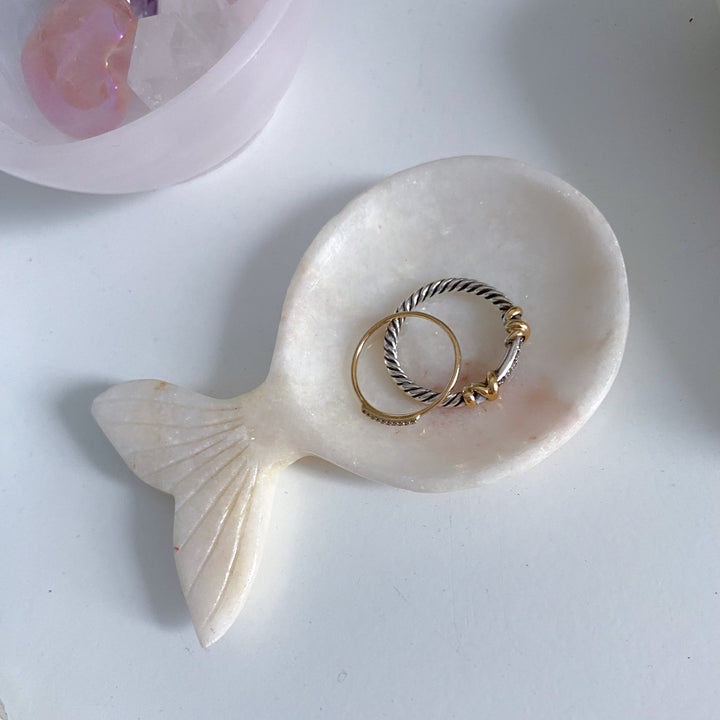 Pink Oynx Whale Dish