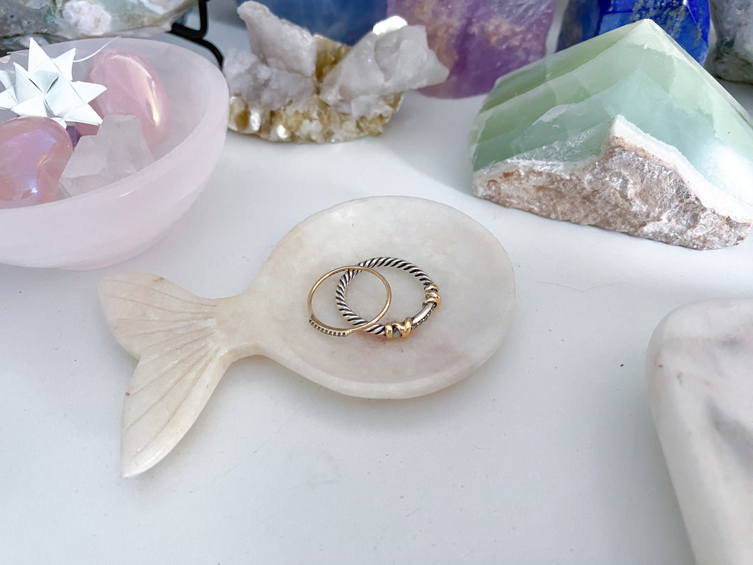 Pink Oynx Whale Dish