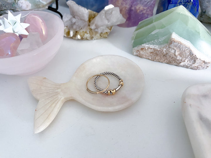 Pink Oynx Whale Dish