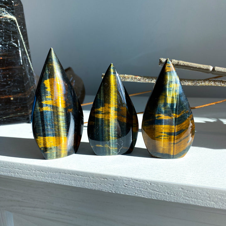 Blue Tigers Eye Flame