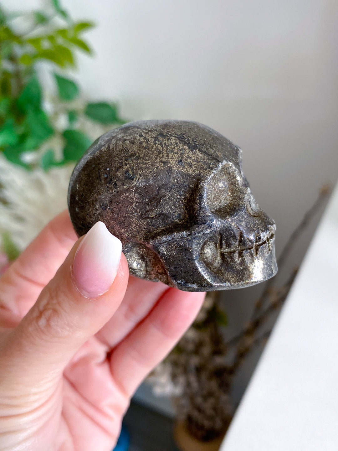 Pyrite Skull