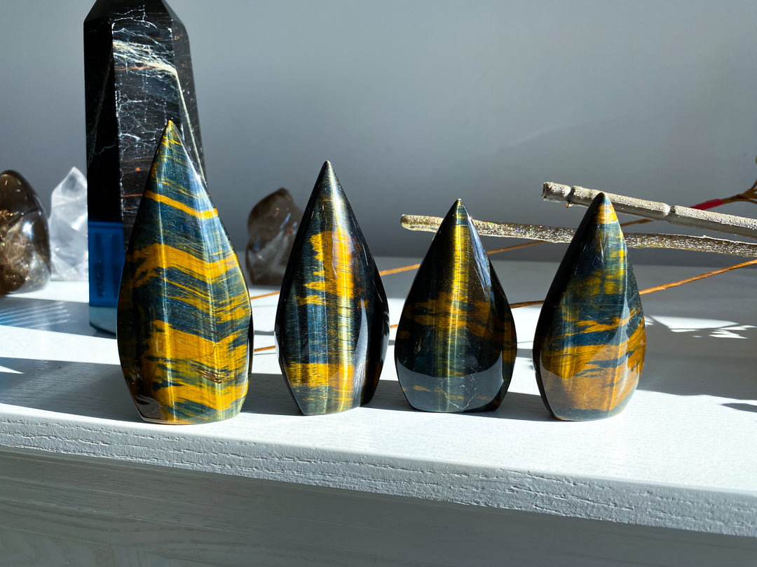 Blue Tigers Eye Flame