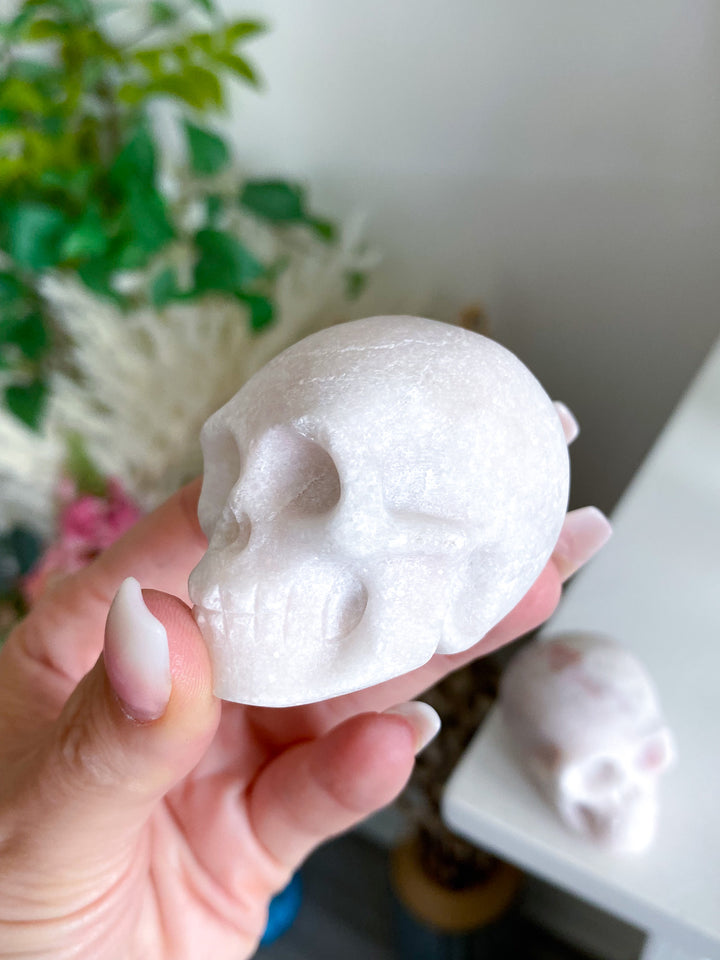 Light Pink Tourmaline Skull