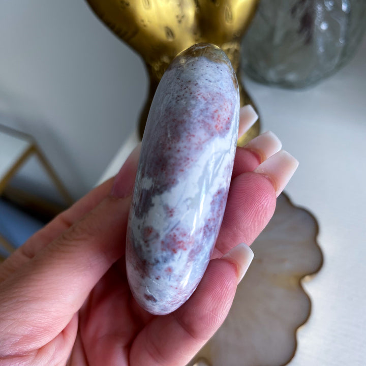 Large Pastel Unicorn Jasper Palm Stone 