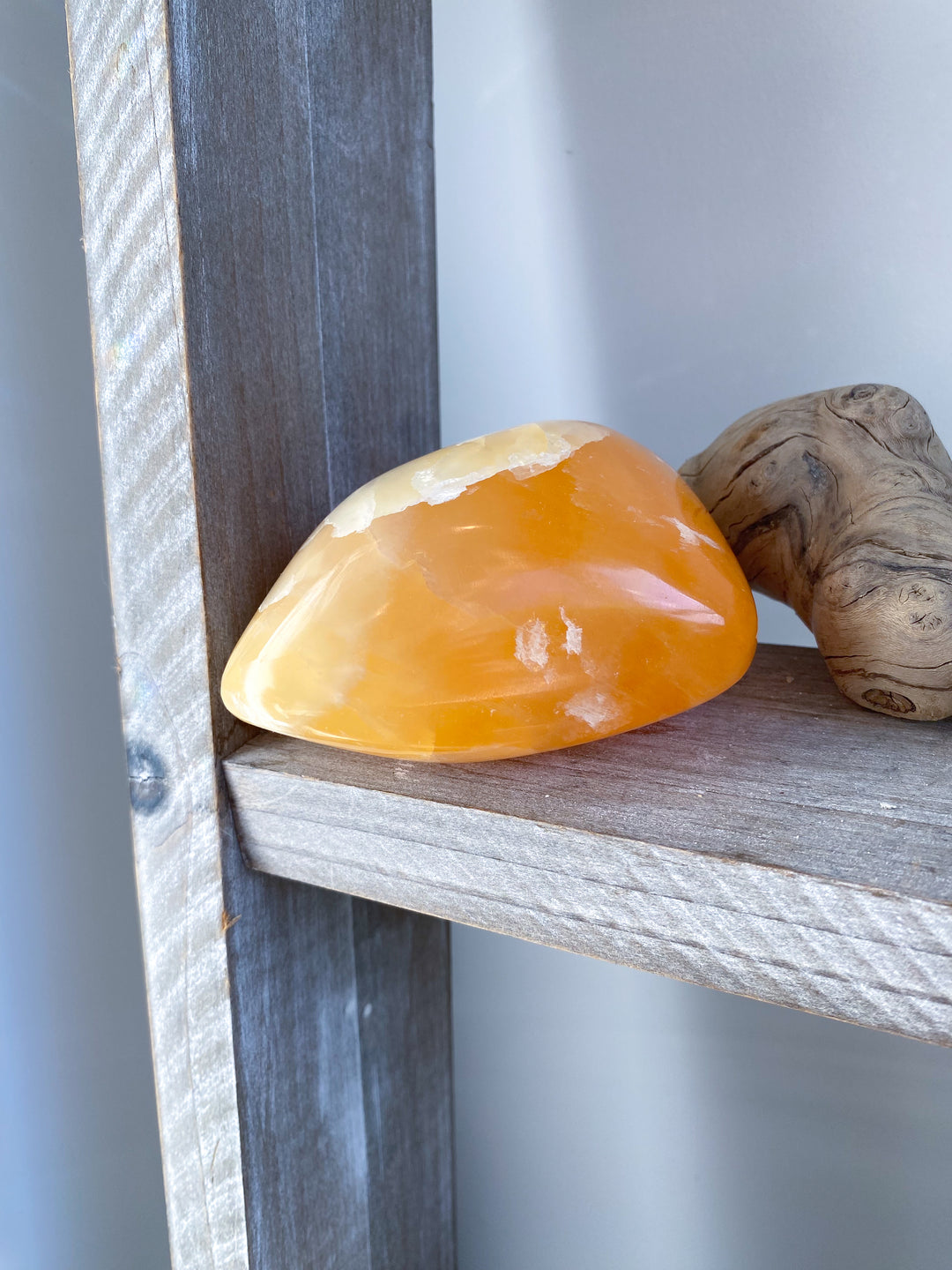 Large Orange Calcite Polished Freeform #2 - Energy