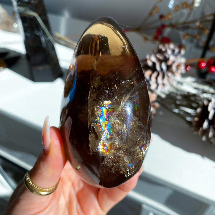 Smokey Quartz Freeform w/ Rainbows #1
