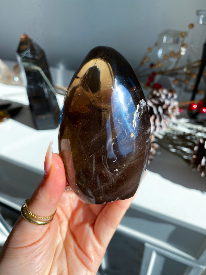 Smokey Quartz Freeform w/ Rainbows #1