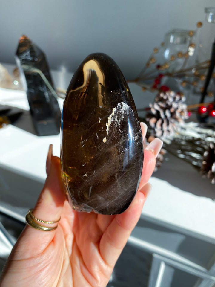 Smokey Quartz Freeform w/ Rainbows #1