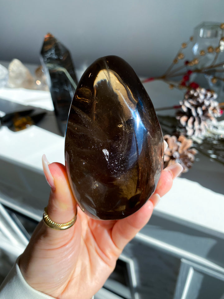 Smokey Quartz Freeform w/ Rainbows #1