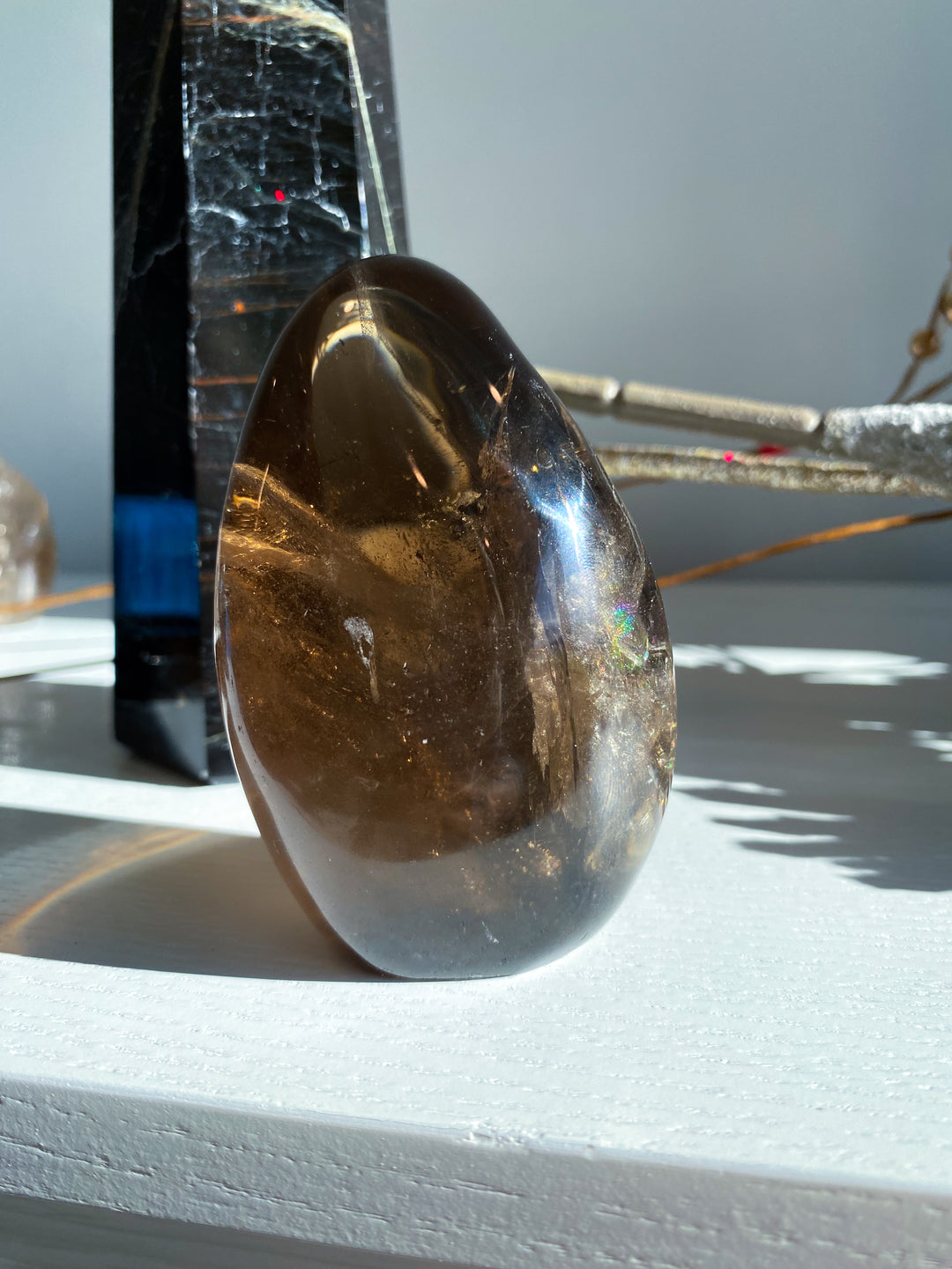 Smokey Quartz Freeform w/ Rainbows #1