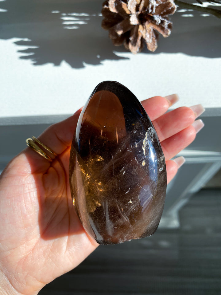 Smokey Quartz Freeform w/ Rainbows #1