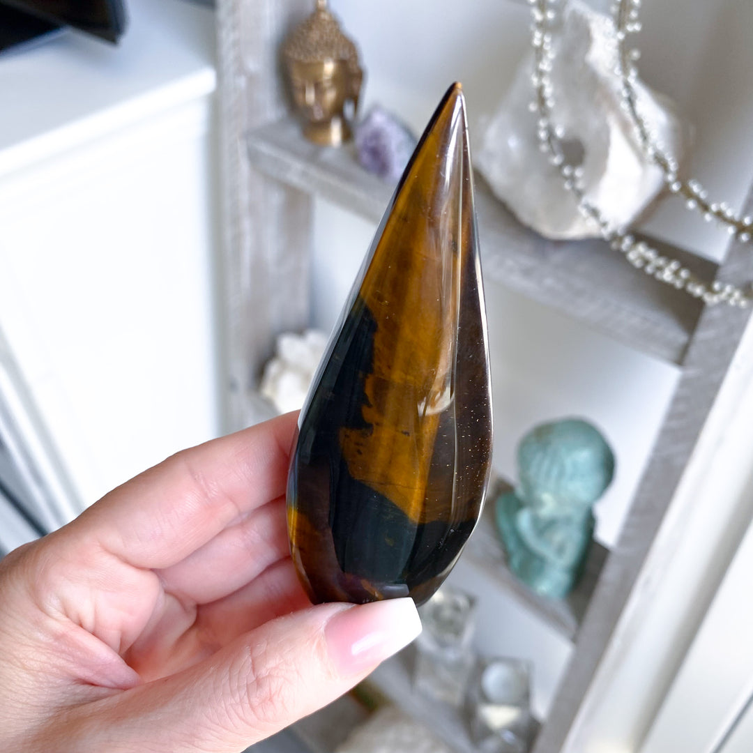 Dark Blue Tiger Eye Flame 