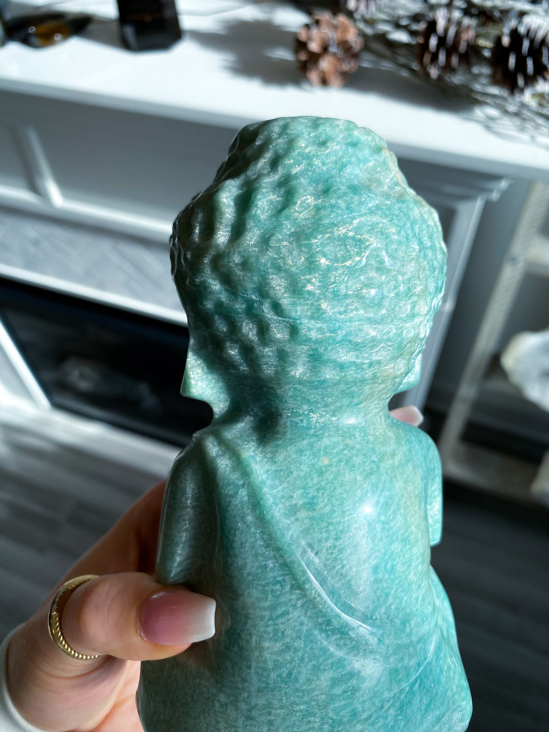 High Sheen Amazonite Buddah
