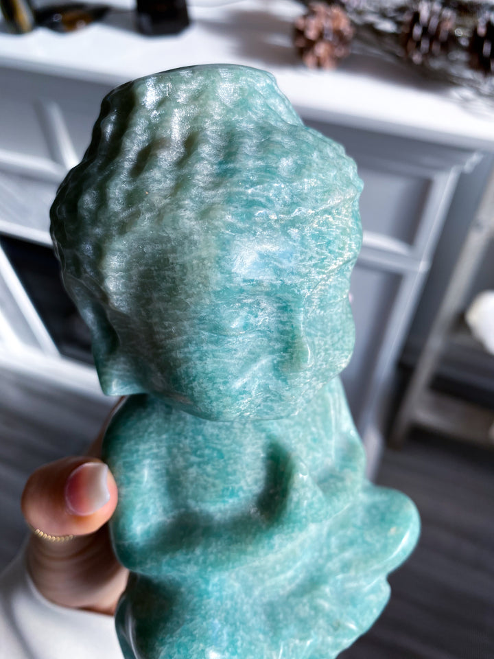 High Sheen Amazonite Buddah