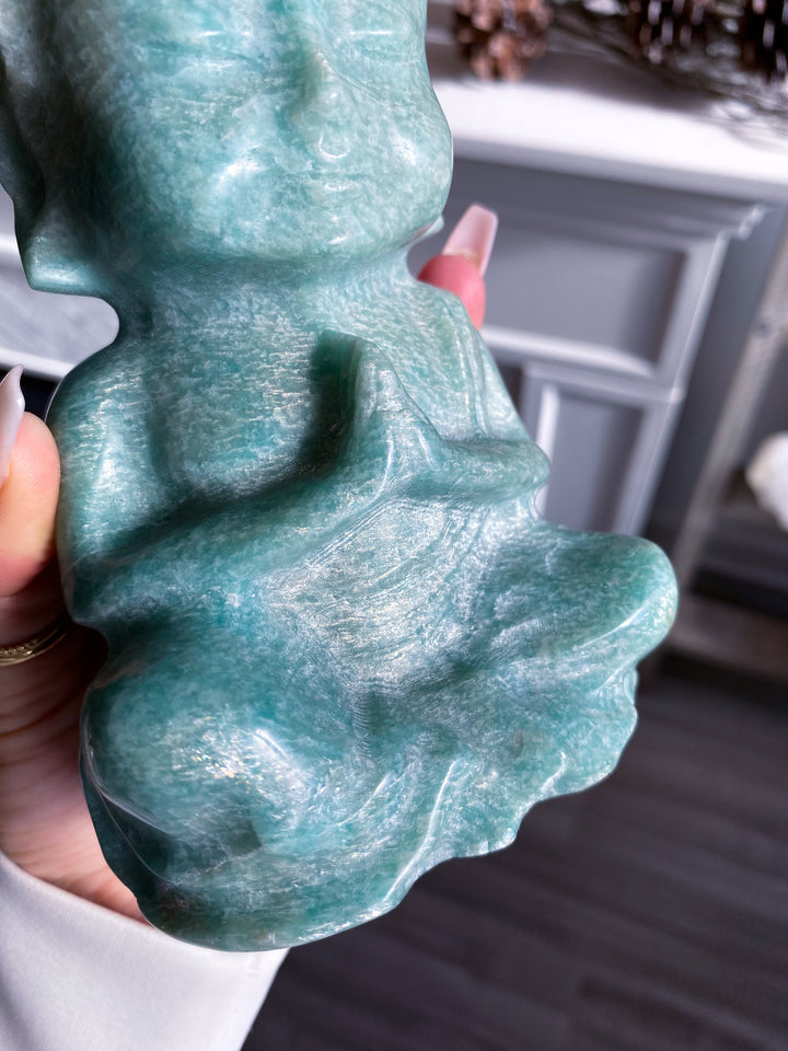 High Sheen Amazonite Buddah