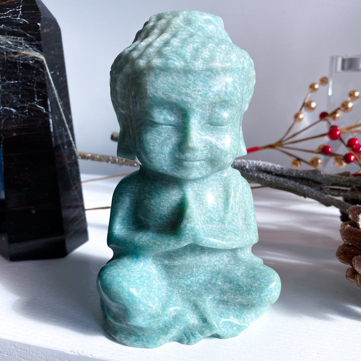 High Sheen Amazonite Buddah