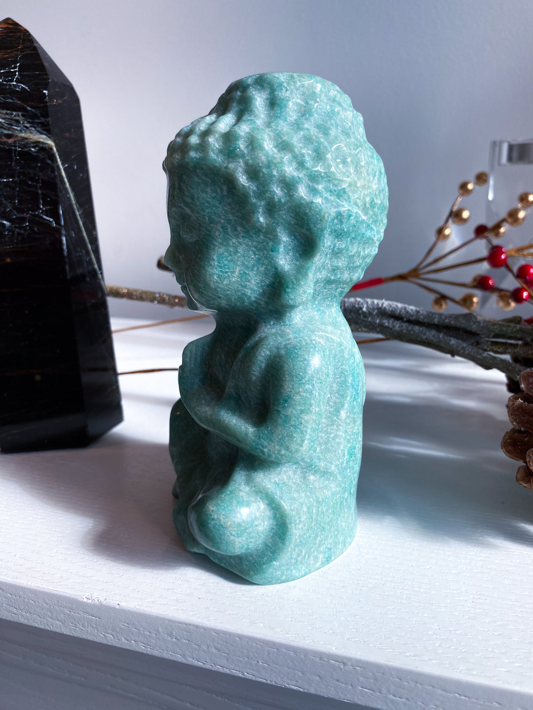 High Sheen Amazonite Buddah