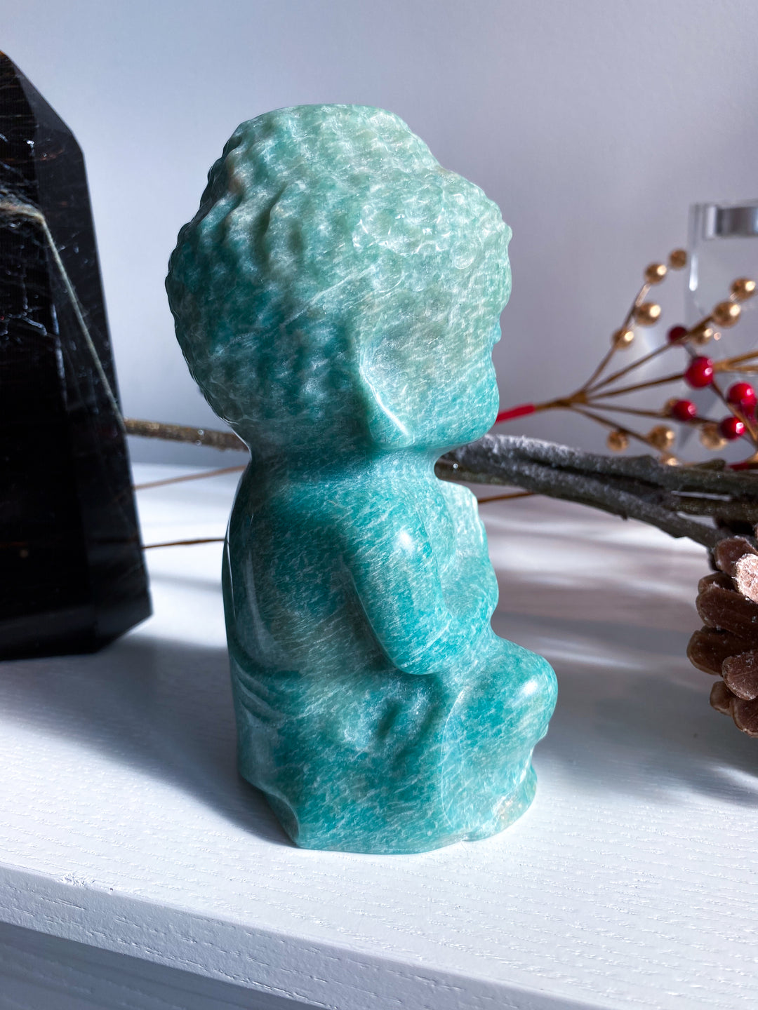 High Sheen Amazonite Buddah