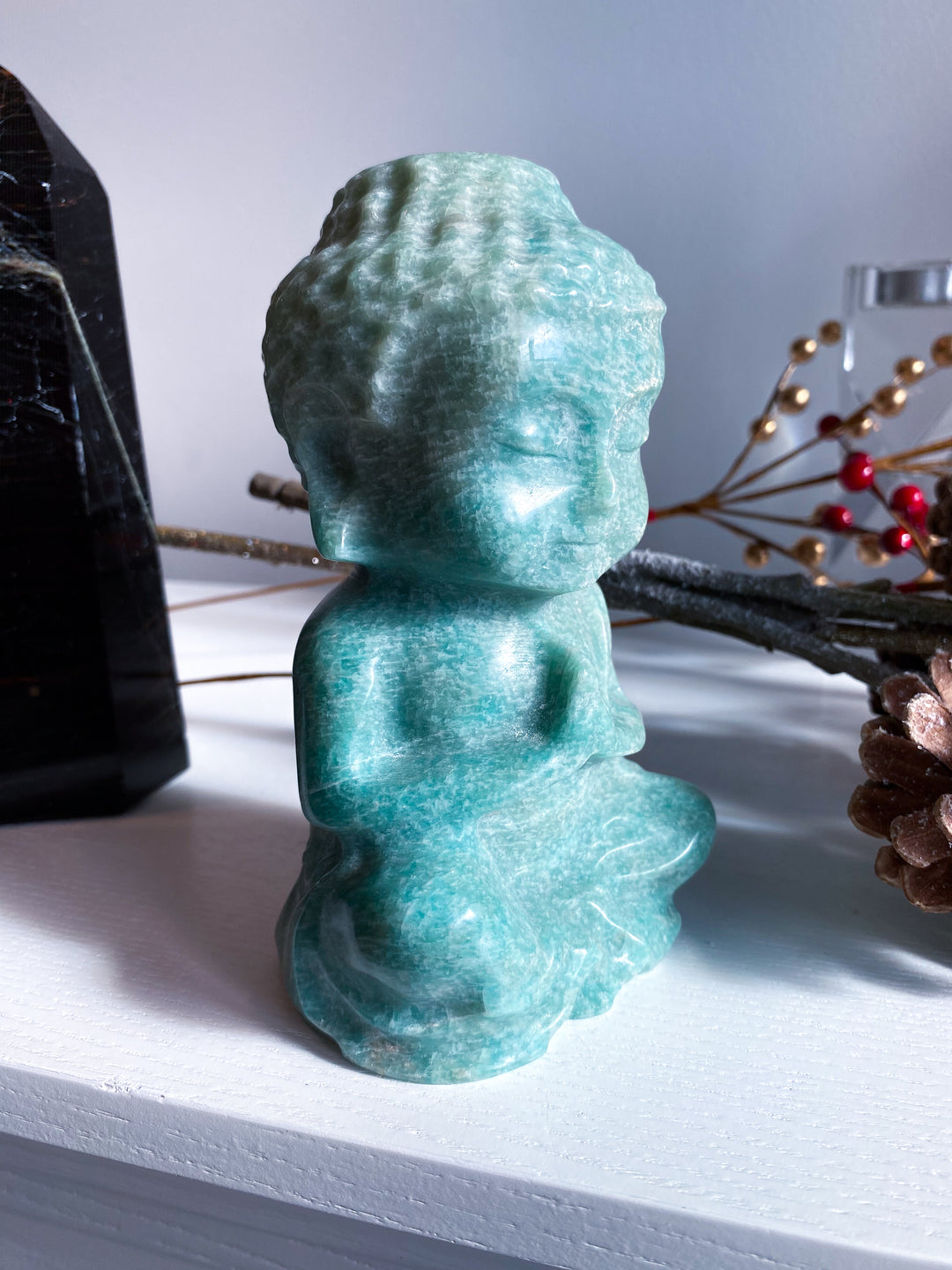 High Sheen Amazonite Buddah