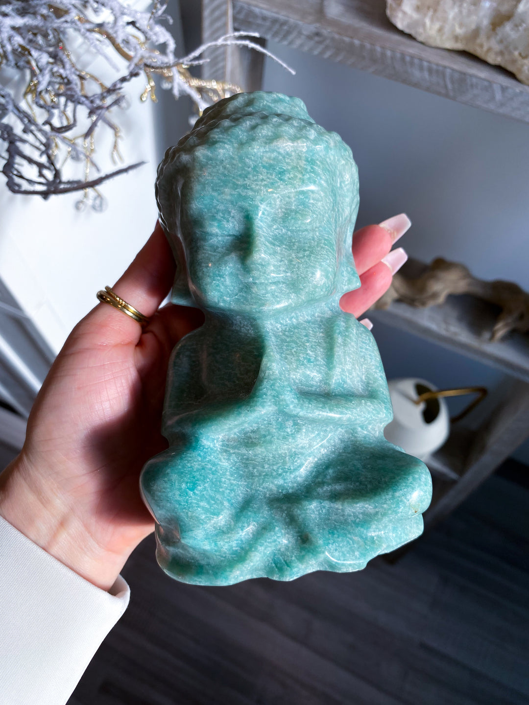 High Sheen Amazonite Buddah