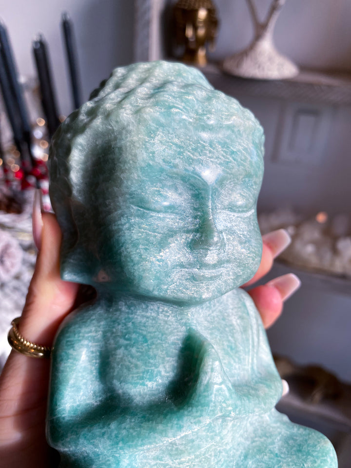 High Sheen Amazonite Buddah