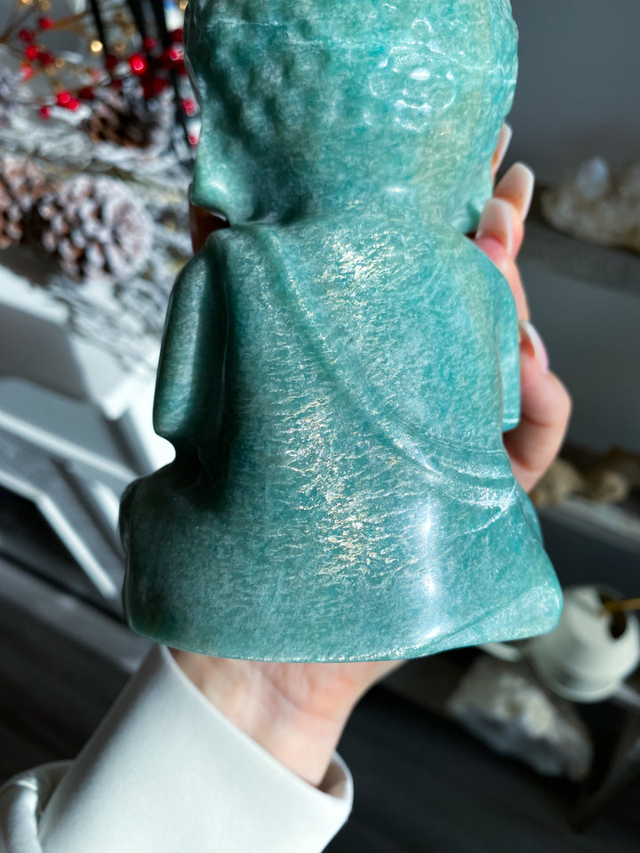 High Sheen Amazonite Buddah