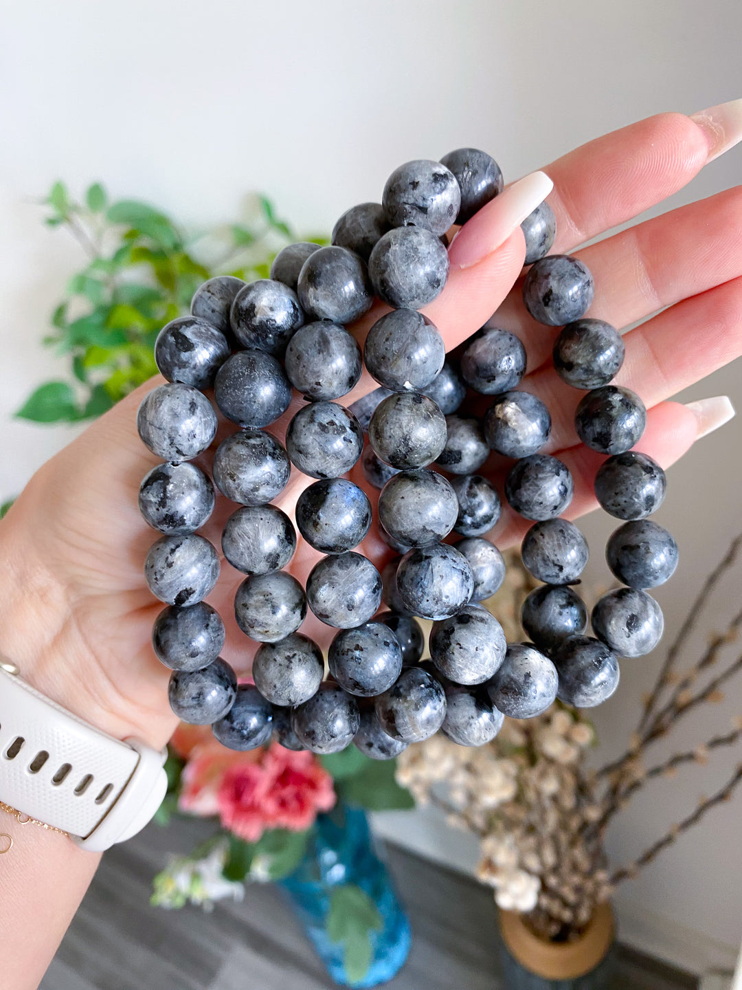 Larvikite 12mm Bracelet