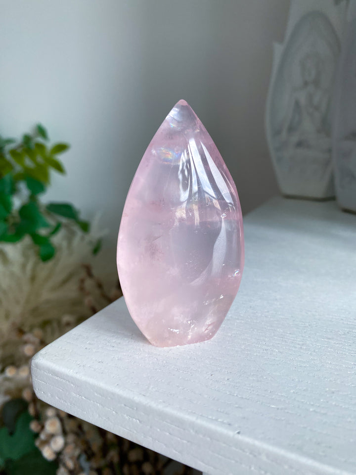 Gemmy Rose Quartz Flame Freeform #1