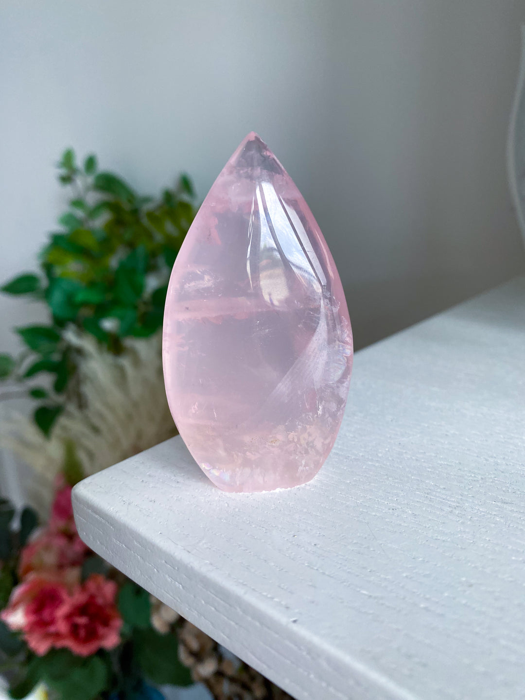 Gemmy Rose Quartz Flame Freeform #1