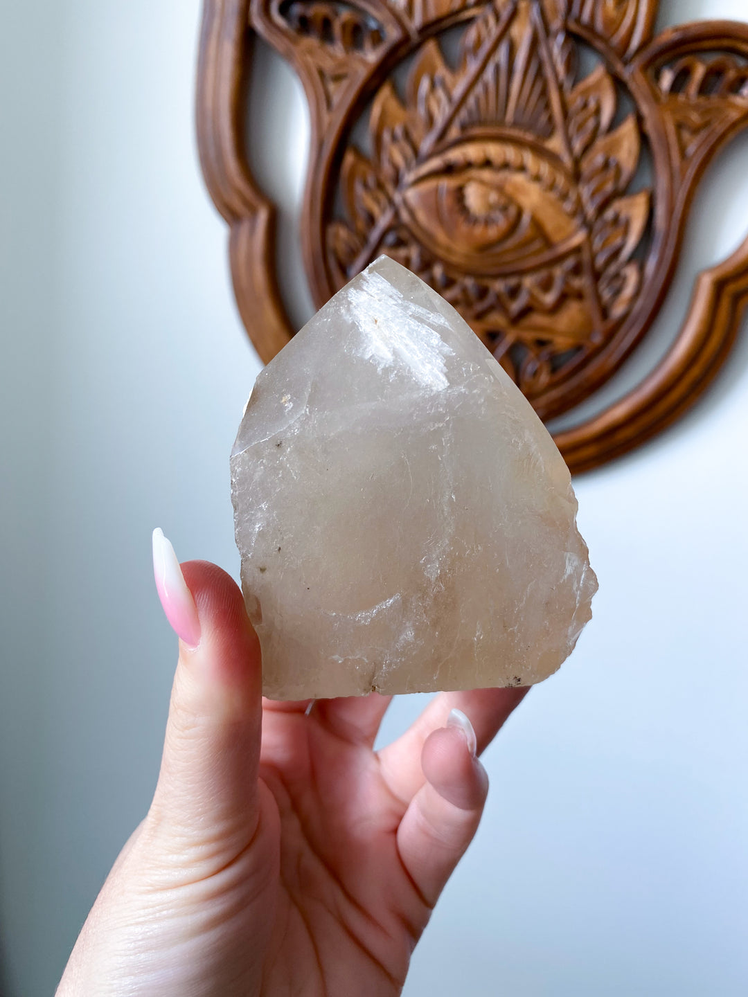 Unique Natural Citrine Top Polish #1