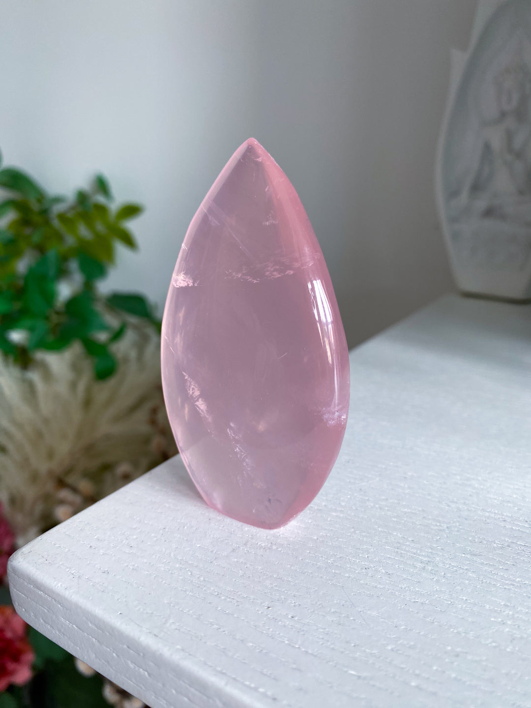 Gemmy Rose Quartz Flame Freeform #3
