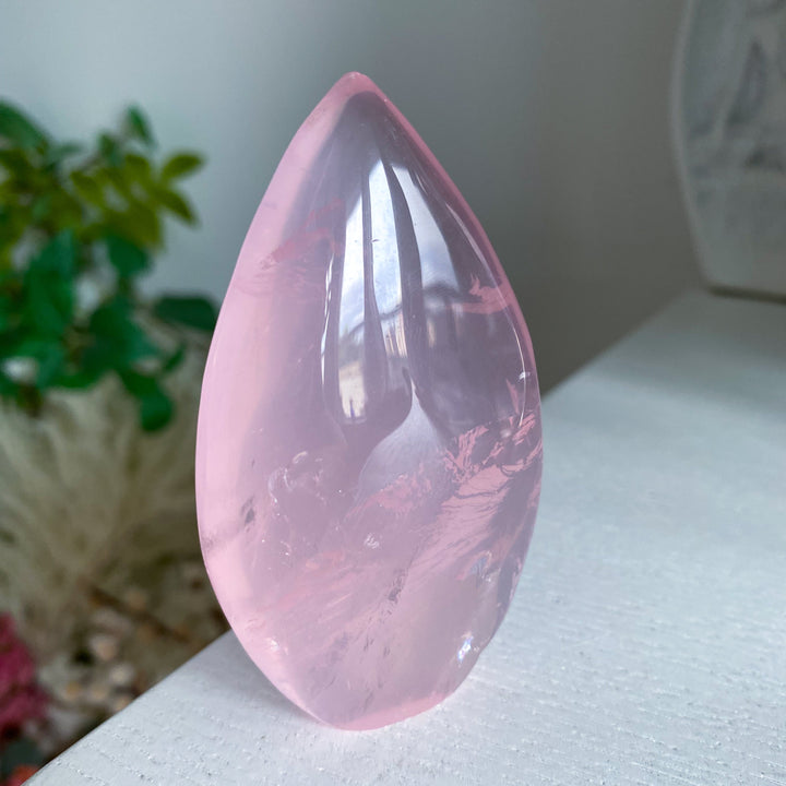 Gemmy Rose Quartz Flame Freeform #3