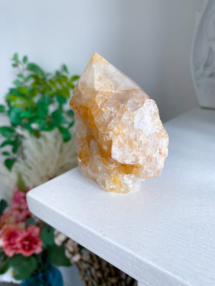 Large Golden Healer Quartz Top Polish Point 