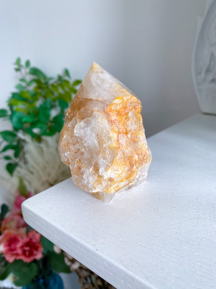 Large Golden Healer Quartz Top Polish Point 
