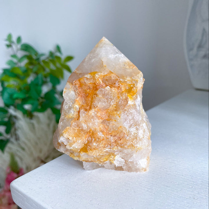 Large Golden Healer Quartz Top Polish Point 