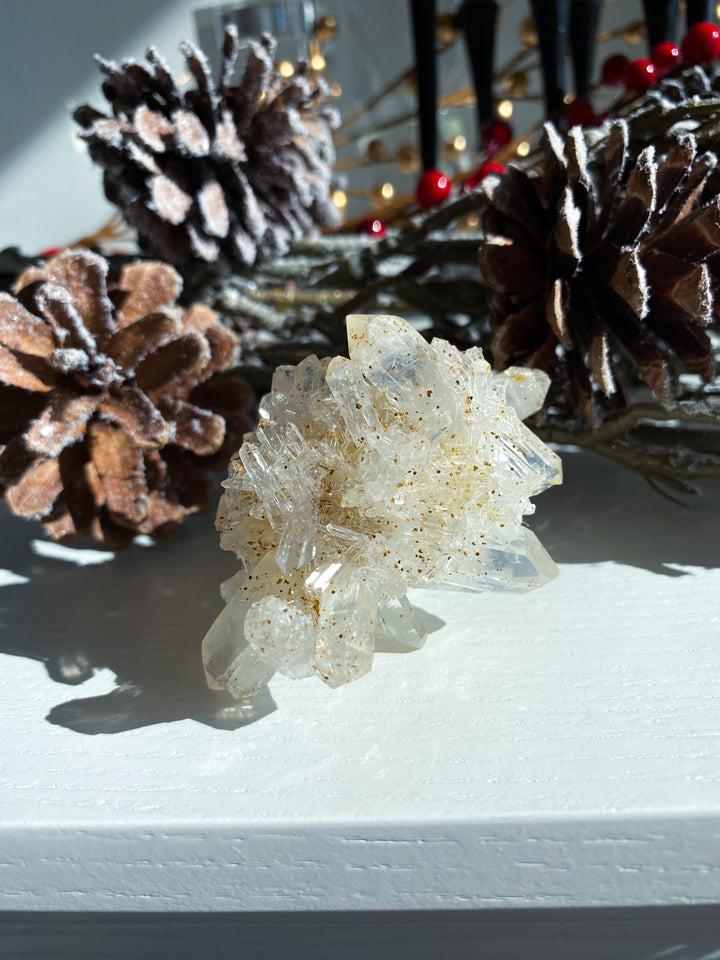 Quartz with Needles & Siderite #4