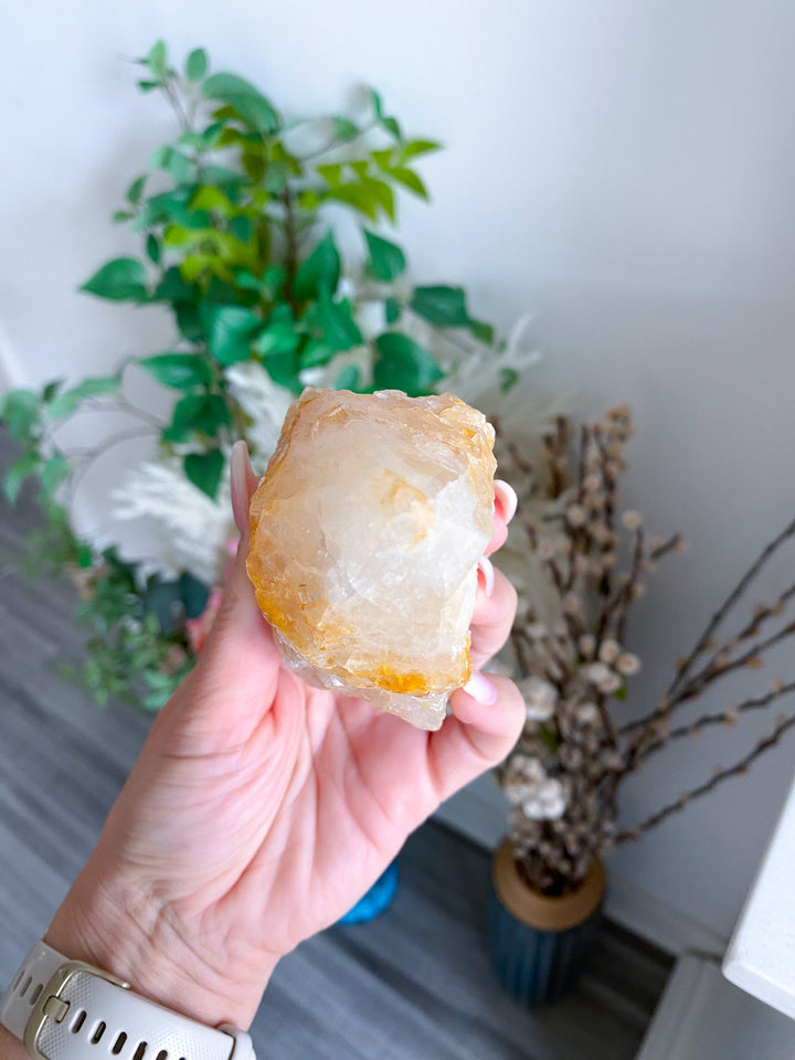 Large Golden Healer Quartz Top Polish Point 