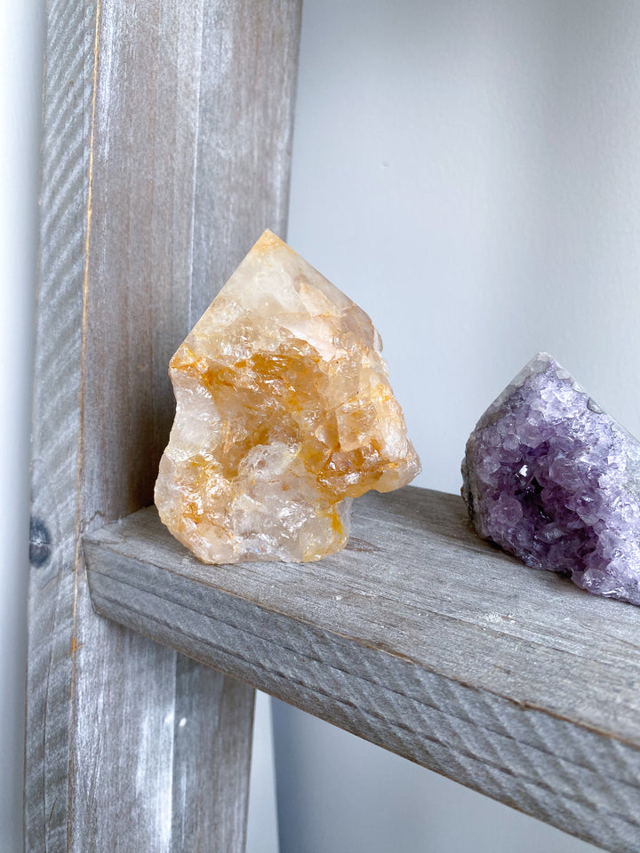Large Golden Healer Quartz Top Polish Point 