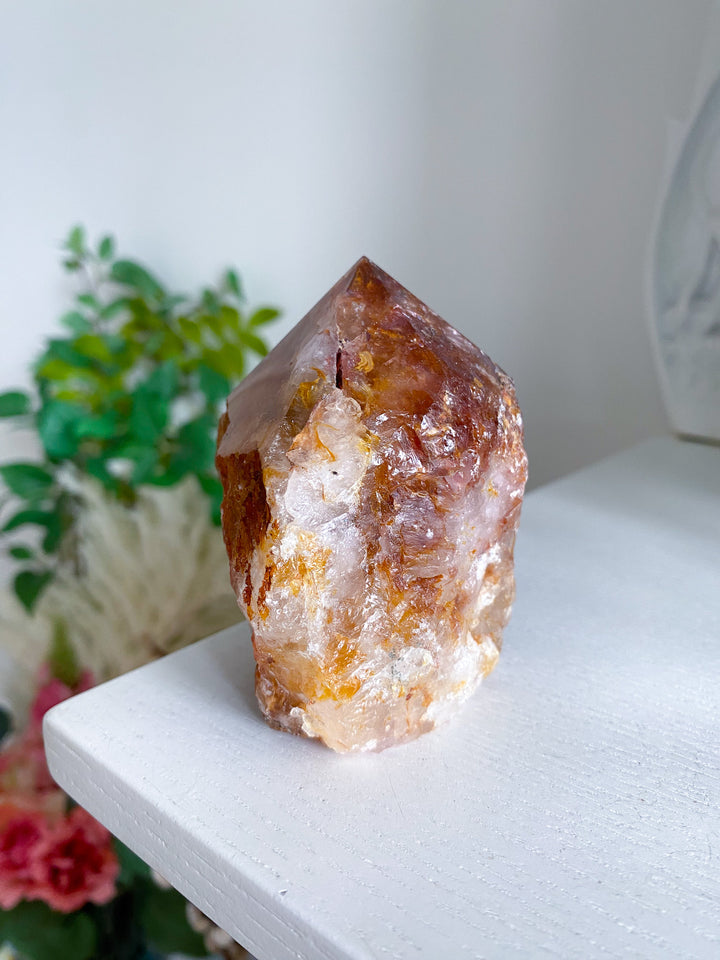 Large Golden Healer Quartz Top Polish Point 