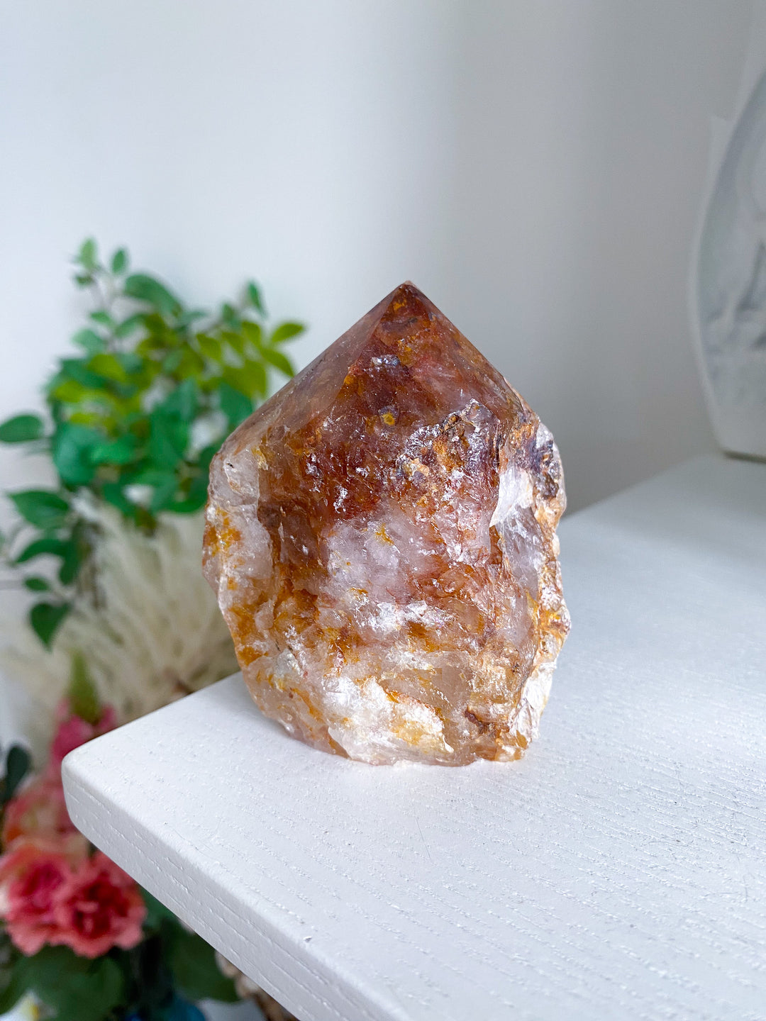 Large Golden Healer Quartz Top Polish Point 