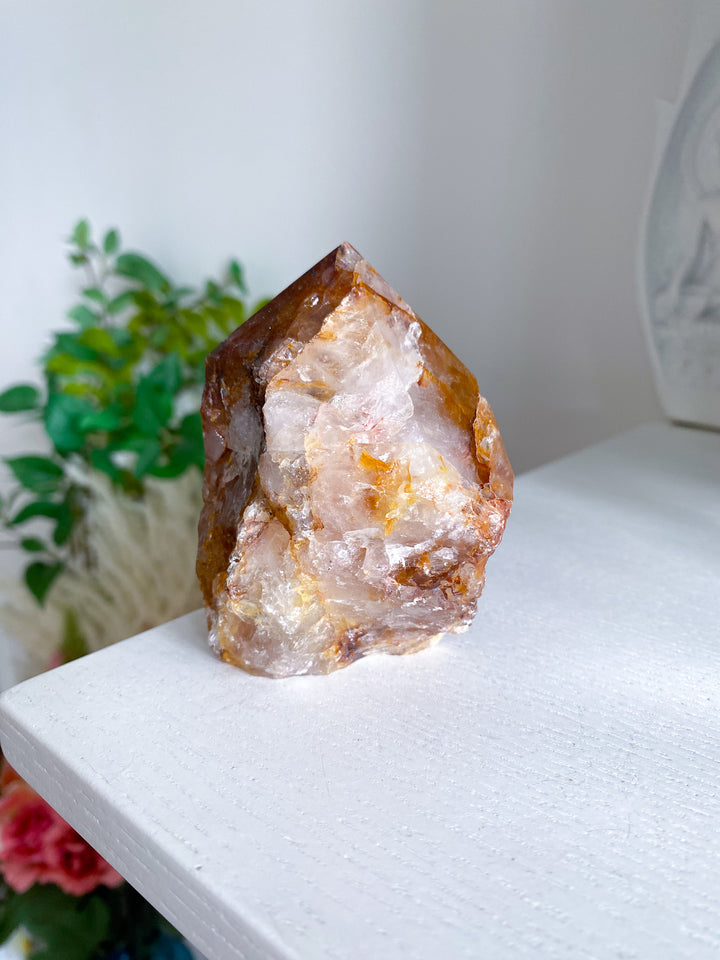 Large Golden Healer Quartz Top Polish Point 