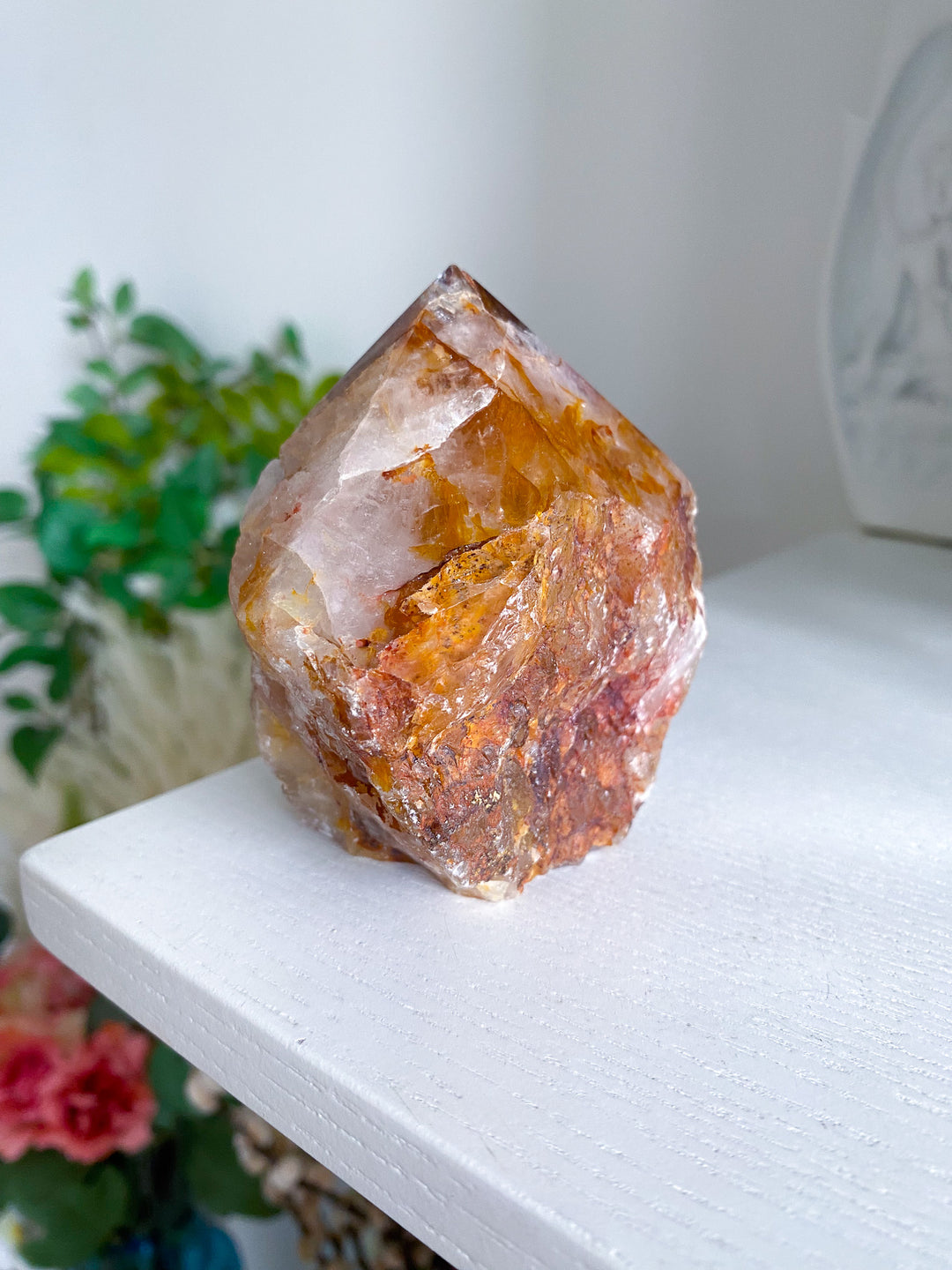 Large Golden Healer Quartz Top Polish Point 