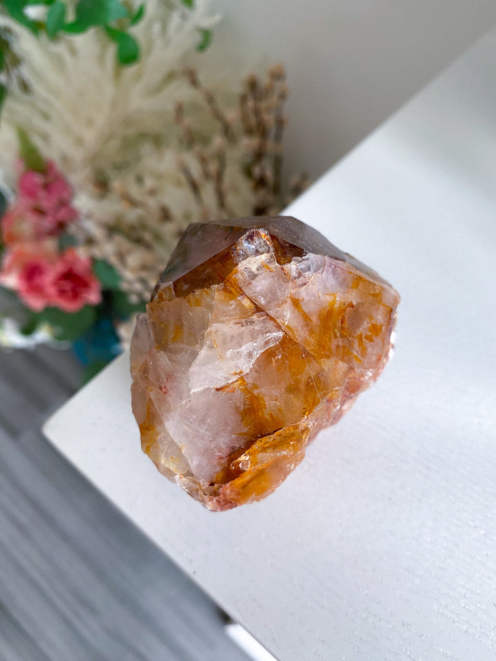 Large Golden Healer Quartz Top Polish Point 