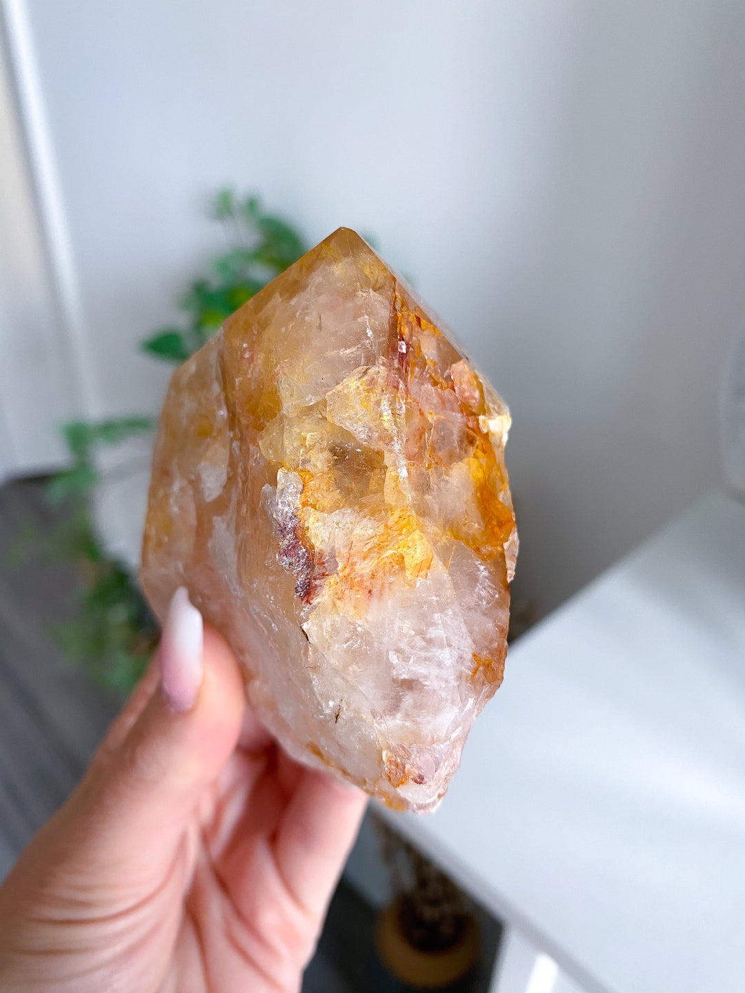 Large Golden Healer Quartz Top Polish Point 