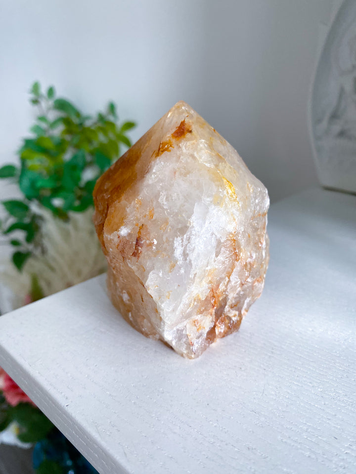 Large Golden Healer Quartz Top Polish Point 