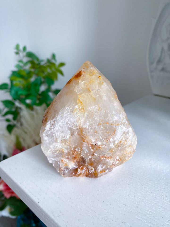 Large Golden Healer Quartz Top Polish Point 