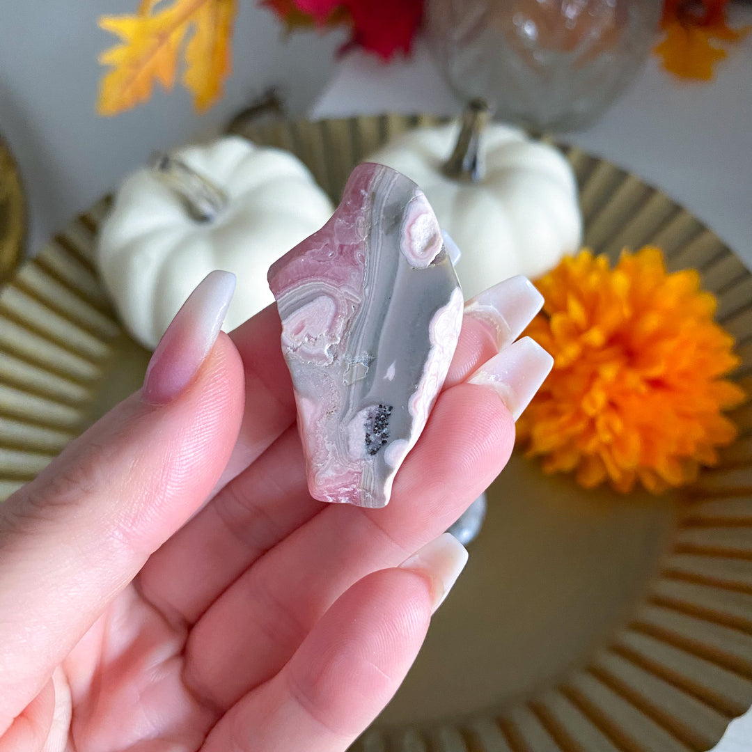Rough Edge Rhodochrosite Slab 