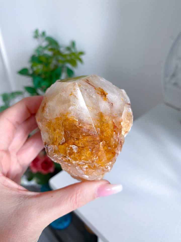 Large Golden Healer Quartz Top Polish Point 