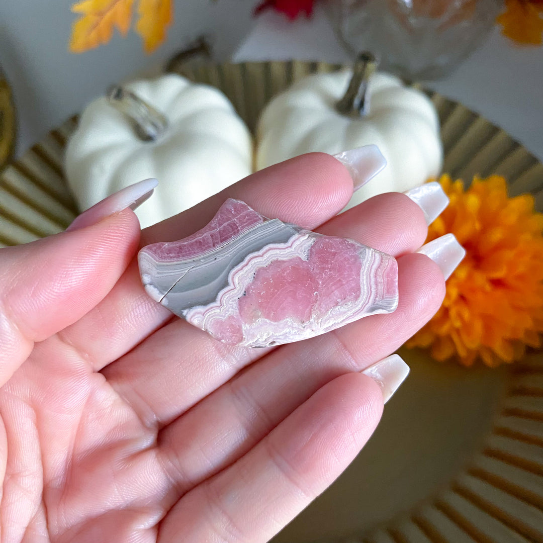Rough Edge Rhodochrosite Slab 